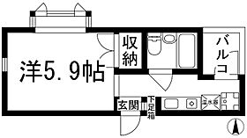 アメニティハイツ上ケ原壱番館  ｜ 兵庫県西宮市上ケ原一番町（賃貸マンション1K・2階・18.40㎡） その2