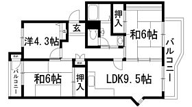 中山五月台1号棟  ｜ 兵庫県宝塚市中山五月台5丁目（賃貸マンション3LDK・2階・71.00㎡） その2