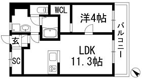 メゾン加茂  ｜ 兵庫県川西市下加茂1丁目（賃貸マンション1LDK・3階・39.60㎡） その2