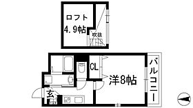 レゴリス2  ｜ 兵庫県伊丹市山田4丁目（賃貸アパート1K・2階・26.03㎡） その2