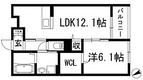 ベルフローラ（2025）  ｜ 兵庫県西宮市上ケ原三番町（賃貸アパート1LDK・1階・45.60㎡） その2