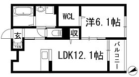 ベルフローラ（2025）  ｜ 兵庫県西宮市上ケ原三番町（賃貸アパート1LDK・2階・45.60㎡） その2