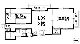 アネックスカズ  ｜ 兵庫県宝塚市小林5丁目（賃貸マンション2LDK・3階・48.96㎡） その2