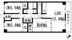 ヴィオレット宝塚  ｜ 兵庫県宝塚市武庫山2丁目（賃貸マンション3LDK・7階・69.00㎡） その2