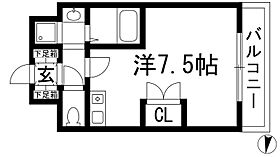 コンセール上ヶ原  ｜ 兵庫県西宮市上ケ原二番町（賃貸マンション1K・3階・25.35㎡） その2