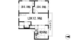 エーデル雲雀丘1番館  ｜ 兵庫県川西市寺畑2丁目（賃貸アパート3LDK・2階・74.00㎡） その2