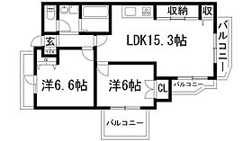 ボナミ田中マンションパート1  ｜ 兵庫県宝塚市安倉中5丁目（賃貸マンション2LDK・4階・65.00㎡） その2