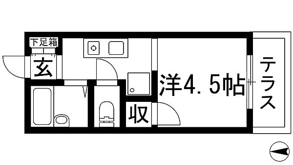 それいゆ門戸 ｜兵庫県西宮市門戸岡田町(賃貸アパート1K・1階・18.00㎡)の写真 その2