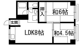 来田ビル  ｜ 兵庫県川西市多田桜木2丁目（賃貸マンション2LDK・4階・40.00㎡） その2