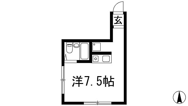 レジデンシア甲東園 ｜兵庫県西宮市上大市1丁目(賃貸マンション1R・4階・20.50㎡)の写真 その2