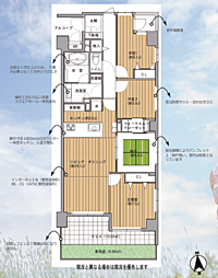 ライフレビュー大磯 3SLDKの間取図画像