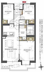 ライオンズマンション橋本第5 3LDKの間取図画像