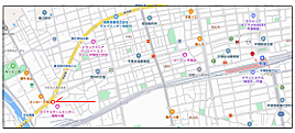 地図を拡大表示
