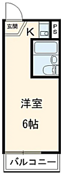 タウンライフ多摩センター1 ワンルームの間取図画像