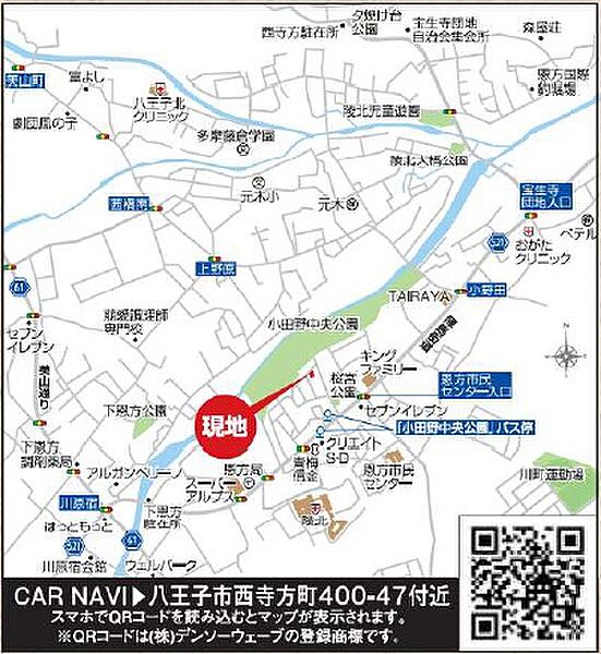 地図を拡大表示