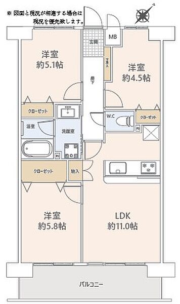 間取りを拡大表示