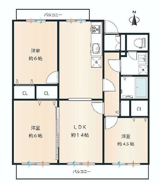 間取りを拡大表示