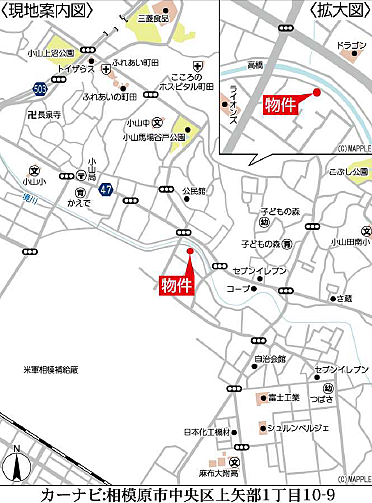 地図を拡大表示