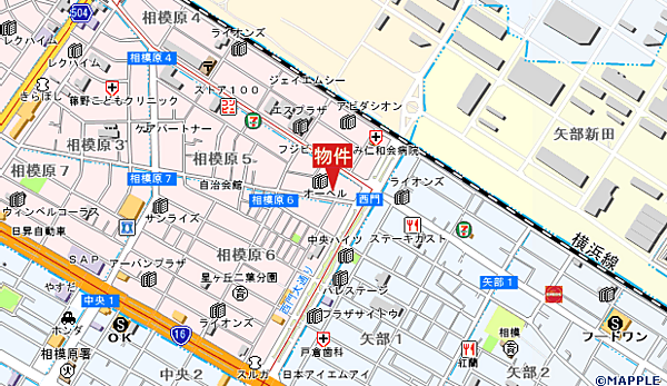 地図を拡大表示