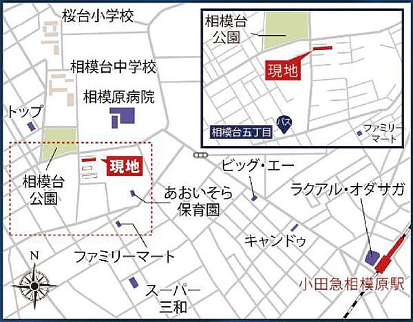 地図を拡大表示