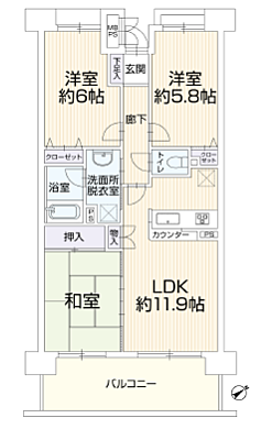 間取りを拡大表示
