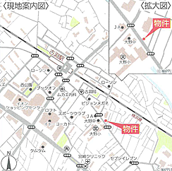地図を拡大表示