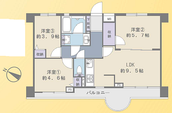 間取りを拡大表示