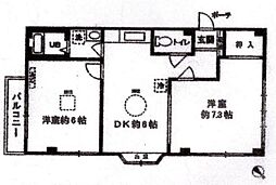 間取図画像 2DK