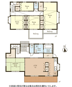 間取り：図面と現況が異なる場合は現況優先といたします。