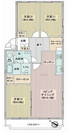 ※間取り図と現...