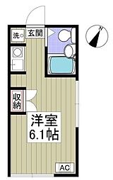 エクシード柿生 ワンルームの間取図画像