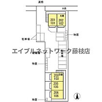 ビアージュ　Ｂ 106 ｜ 静岡県焼津市下小田（賃貸アパート2K・1階・40.30㎡） その3