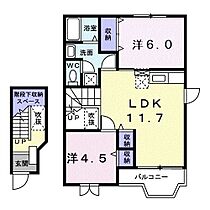 カーサ・セレッソII 203 ｜ 静岡県島田市向谷2丁目（賃貸アパート2LDK・2階・58.12㎡） その2