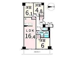 間取図画像 3LDK
