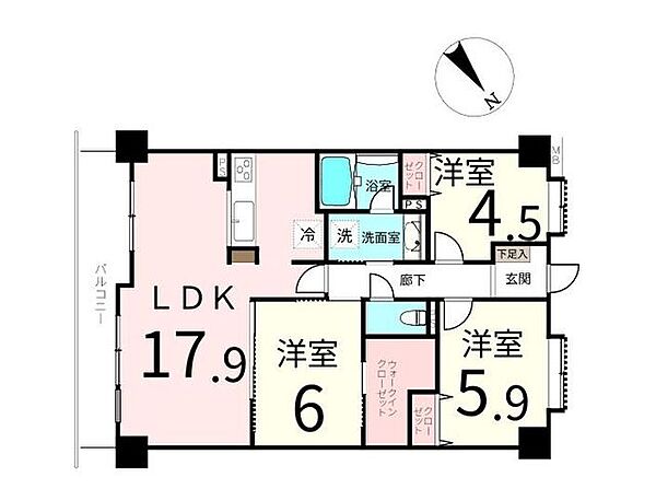 間取りを拡大表示