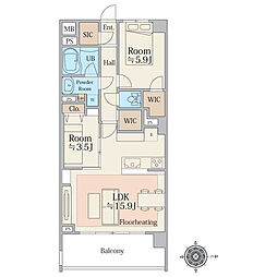 間取図画像 2LDK