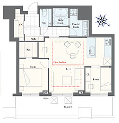 間取図画像 2LDK