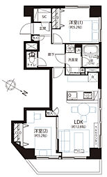 タック曳舟 2LDKの間取図画像