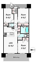 間取図画像 3LDK