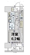 ワールドアイ梅田WEST 605 ｜ 大阪府大阪市福島区海老江6丁目8-11（賃貸マンション1K・6階・21.69㎡） その2