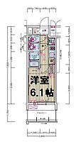 プレサンス京町堀ノース 305 ｜ 大阪府大阪市西区京町堀1丁目9-24（賃貸マンション1K・3階・21.28㎡） その2