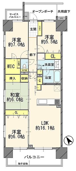 間取りを拡大表示