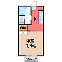 山口ハイツ  ｜ 栃木県宇都宮市鶴田町（賃貸アパート1K・1階・26.71㎡） その2