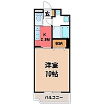 栃木県宇都宮市大曽1丁目（賃貸マンション1K・4階・30.34㎡） その2