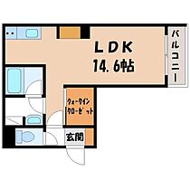 栃木県宇都宮市伝馬町（賃貸マンション1R・2階・37.22㎡） その2