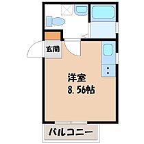 コスモス翔東今泉  ｜ 栃木県宇都宮市東今泉1丁目（賃貸マンション1R・3階・19.51㎡） その2