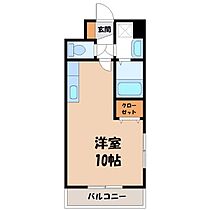 栃木県宇都宮市江曽島本町（賃貸マンション1R・3階・31.20㎡） その2