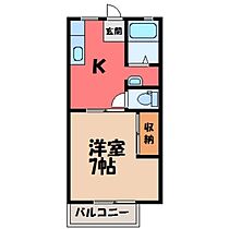 栃木県塩谷郡高根沢町大字宝積寺（賃貸アパート1DK・2階・27.08㎡） その2