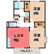 栃木県宇都宮市御幸本町（賃貸アパート2LDK・1階・51.04㎡） その2