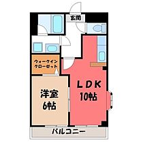 栃木県宇都宮市駒生町（賃貸マンション1LDK・1階・38.22㎡） その2